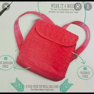 NWT pink thirty-one “vary you” backpack